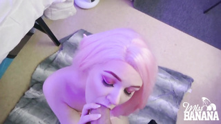 Crazy Rosy Haired Elf