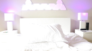 Inexperienced stunner is using a wand while wanking on webcam and luving every 2nd of it