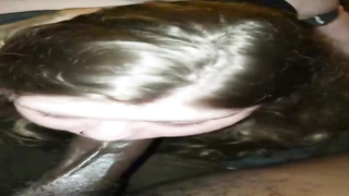 Filthy minded, Caucasian stunner is blowing a ginormous, ebony jizz-shotgun for the first-ever time ever