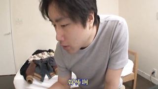 Super-Hot Japanese mummy is having a bathtub with her step- sonny and even railing his boner