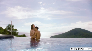 Smallish breasted, nubile model, Junia is having mischievous fuck-a-thon with her chief, once in a while