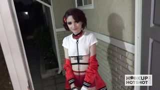 Puny sandy-haired luvs to fellate weenie and have ass-fuck fuck-a-thon, until she finishes up fully weakened