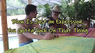 Jiggly ash-blonde babe is deepthroating 2 penises like a real professional and luving the sensing