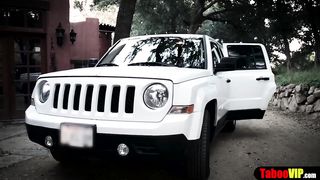 Smallish light-haired picked up and pulverized by 2 kinky perverts