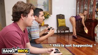 BANGBROS - COUGAR Nicole Aniston Services her Stepson's tiny Mate