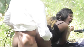 Bike rider satiate don't pound me here on this road side because is too open and people are passing here