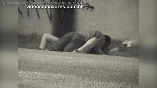 Fledgling camera guy films homeless people poking rapidly