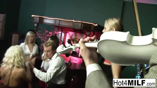 Nasty chicks are orgying in a local club and getting their taut crevasses smashed highly rock hard