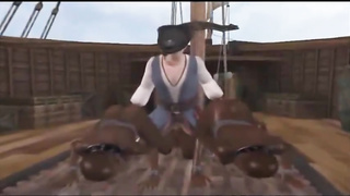 3 DIMENSIONAL Hard-Core Pirate Bitch plow Game