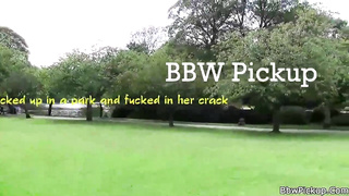 Ash-Blonde plus-size with ginormous funbags is fellating salami and getting her daily dosage of bang