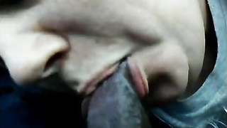 She deep-throated my BIG BLACK COCK for A Bag Of Weed