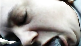 She deep-throated my BIG BLACK COCK for A Bag Of Weed