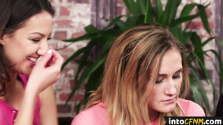 Euro CFNM dommes dickblowing lucky black dude