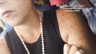 Cougar pawing my manstick in instruct