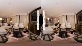 Yankee dark haired, Jennifer Milky got drilled from the back in VR and loved it a plenty of