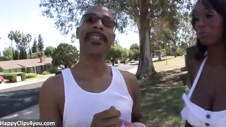 Enrapturing, Black gal is railing a firm shaft, after deepthroating it as deep as she could