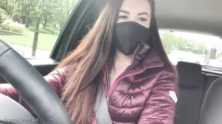 Dark Haired Medical Driving Female