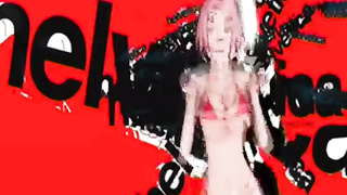 Hinata Sakura bathing suit dancing