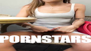 Nude brown-haired, Anna Polina is fuckin' a fantastic, dark-hued boy on the beach and loving it