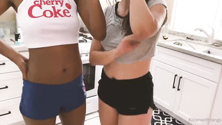 Cute, unexperienced dolls are frolicking the game of Twist while nude, because it's more joy like that