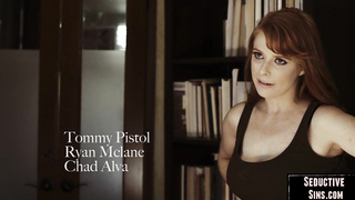 Busty independent babe gags on cock before sex