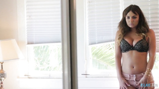 Fascinating teenage luvs to stretched her gams broad open for her married neighbor and get plowed