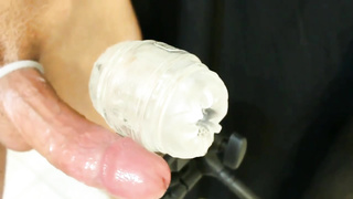 Morning fleshlight jerking