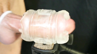 Morning fleshlight jerking