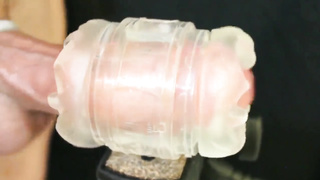 Morning fleshlight jerking