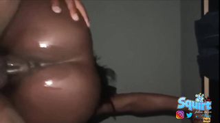 Scotia Bank is splooging while railing a rock rock hard penis, and attempting not to yell too noisy