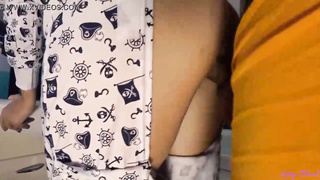 Diminutive platinum-blonde, Letty Ebony was still dressed in her jammies when her step- dad came to penetrate her