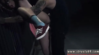 Sexy, tatted fellow is pummeling a whorey stunner with glasses, in the middle of the night