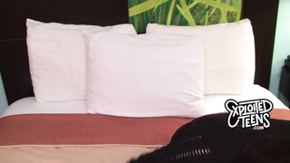 4 foot 11 russian teen sucks cock in this amateur porn video