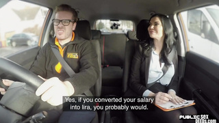 Real UK driving instructor publically fucked