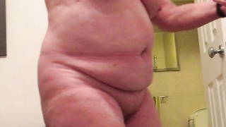 bbw wife removes white top