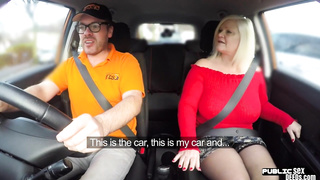 Chubby mature brit publicly rides and sucks