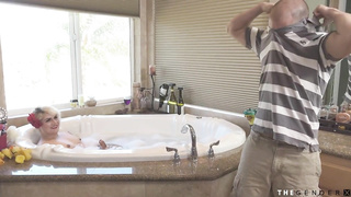 Trans stepmom doggystyling spoiled stepson