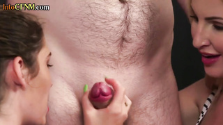 CFNM babe shares bfs dick with uniformed femdom