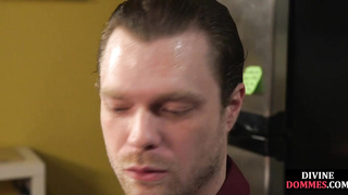 Strict domme pegging and sissifying subject