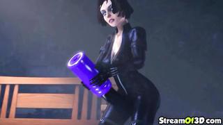 Player With VR Headset Poking Inked Hero