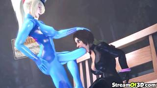 Player With VR Headset Poking Inked Hero