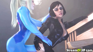 Player With VR Headset Poking Inked Hero