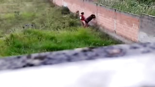 Crazy duo was caught on gauze while drilling in a public place, during the day