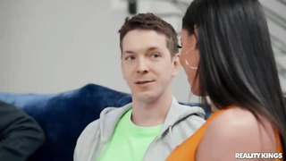 Mexican black-haired with huge bod, Luna Starlet had rectal fuck-a-thon with a splendid, milky stud