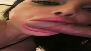 Astonishing dark-haired with sensuous lips, Aletta Ocean is blowing a rock firm manstick in a POINT OF VIEW fashion