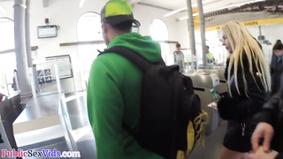 Public euro caught fucking outdoors after bj