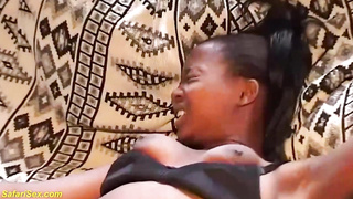 Sex-Positive African honey is regularly boning her step- bro, because his cock always makes her spunk