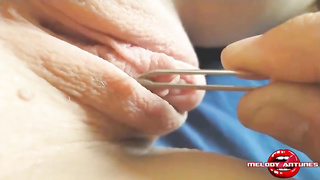 Edible ash-blonde is impatiently blowing a rock rock-hard knob in front of the camera, before railing it