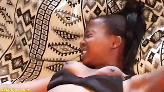 African schlong dicksucker is pleasuring a wealthy boy with her lips, before getting drilled highly rock-hard