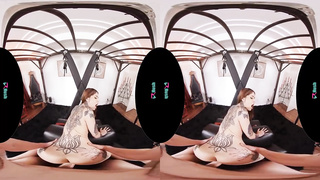 Jackie Ohh is yelling during an astounding VR bang-out sesh, because she is about to jism